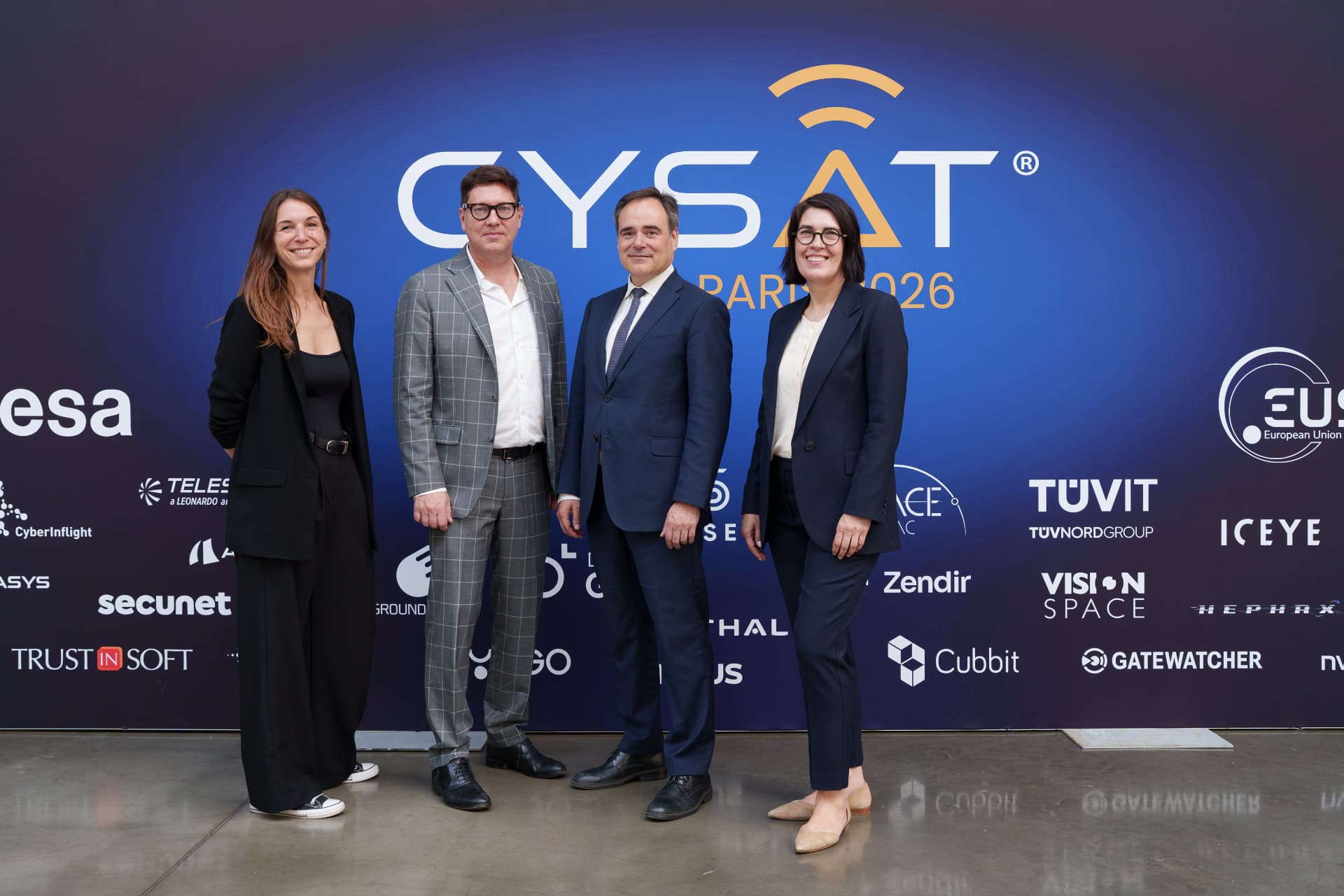 Speakers and partners at CYSAT Paris 2026