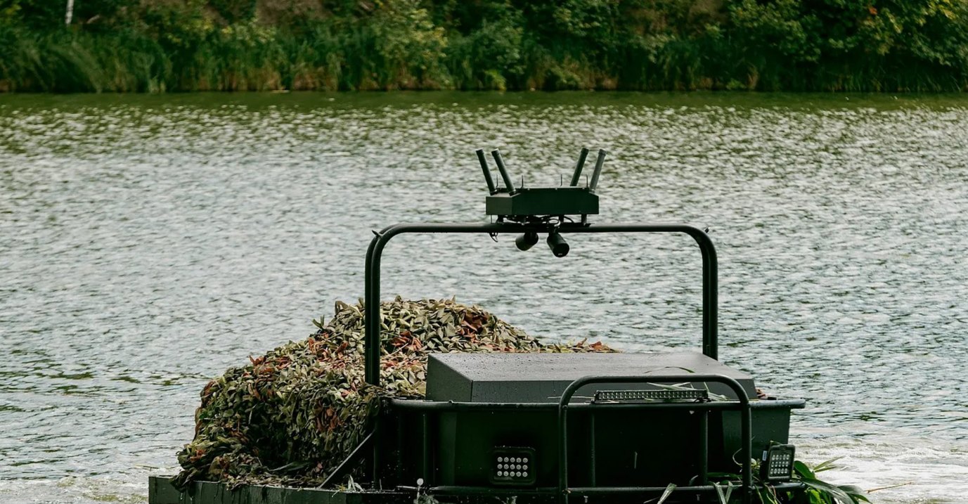 The MAT1LDA, an amphibious unmanned ground vehicle (UGV) developed by the Ukrainian company NODRICS as part of the Tencore ecosystem. Picture credit: Olena Kryzhanivska.