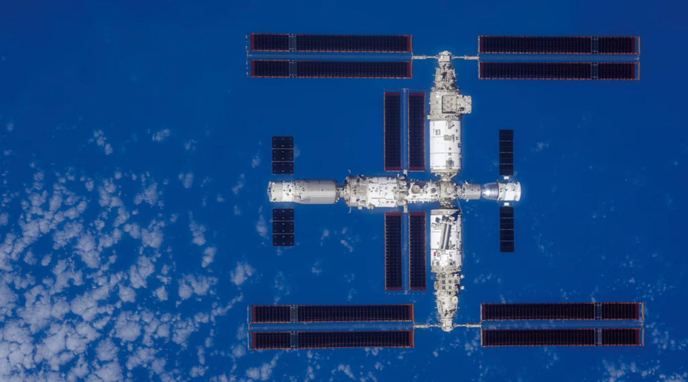 The Tiangong space station was completed in 2022. Credit: CMSA, 2023